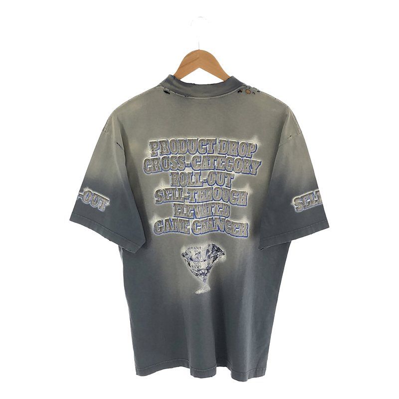 BALENCIAGA / バレンシアガ | 764235 TQVE8 / ダメージ加工 両面
