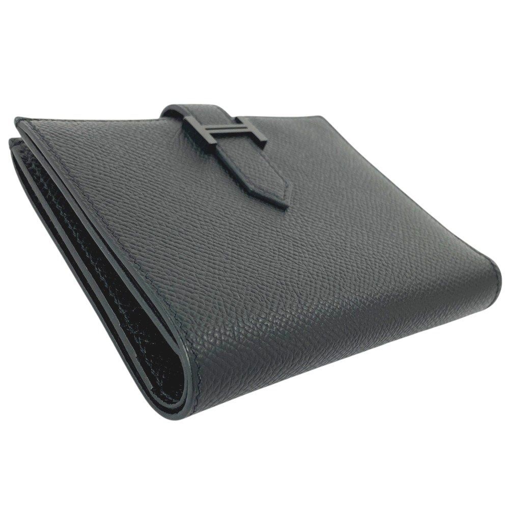 □未使用□ エルメス ベアンコンパクト モノクローム ソーブラック 二  