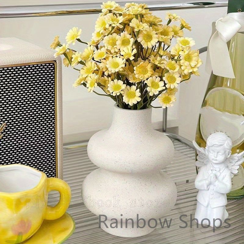 新品】花器 2個セット セラミック花瓶 モダン ホーム