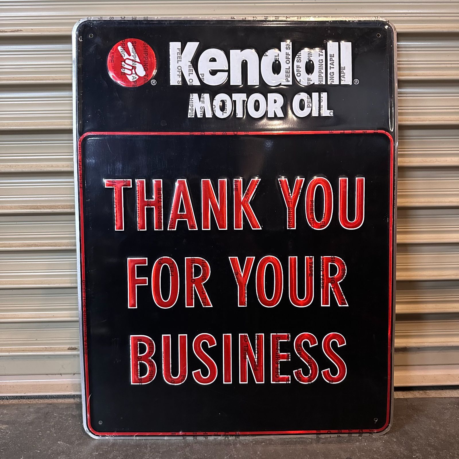 Kendall MOTOR OILヴィンテージ看板 / 1980's l Sign Kendall Motor