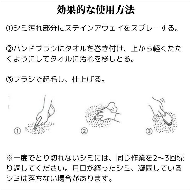 ステインアウェイ500mlスプレー カーペット布ソファー用シミ取り洗剤