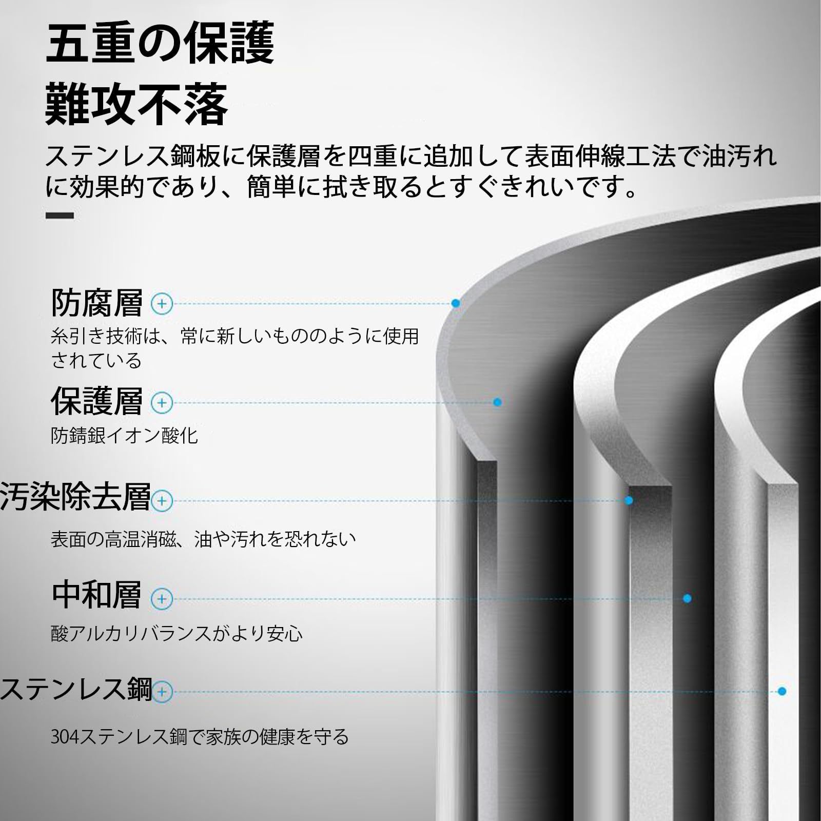 Kaderron スライド伸縮式 水切りラック 2段式 箸置き付き 包丁入れ 3