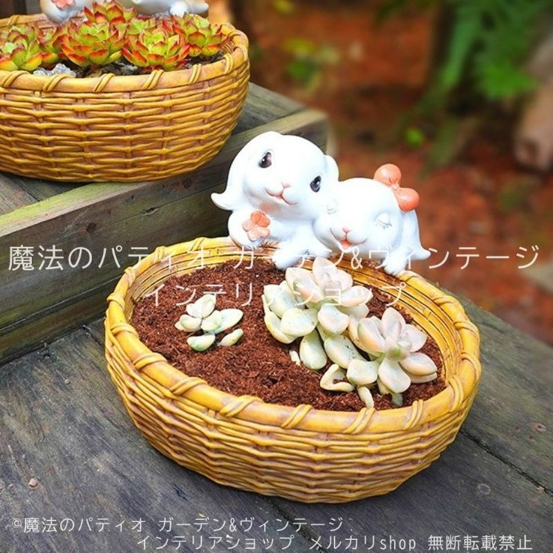 うさぎ ガーデニング ガーデン雑貨ラビットフラワーボード オーナメント おしゃれ　置物 ガーデンオーナメント ラビット うさぎ おしゃれ かわいい ガーデン