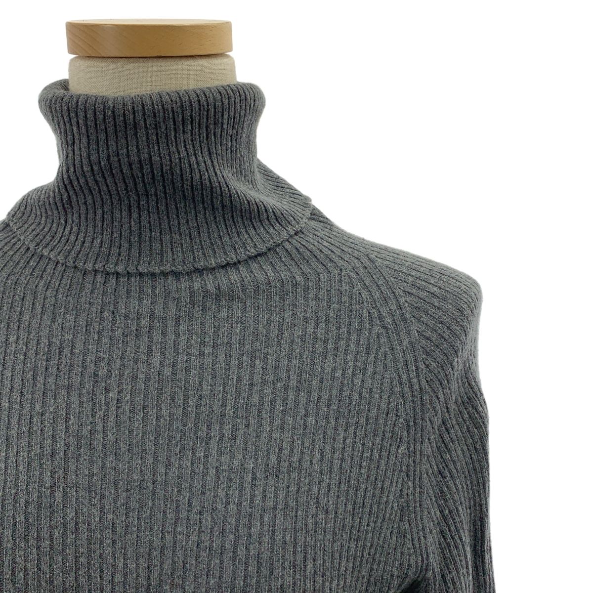 Yohji Yamamoto FEMME ヨウジヤマモトファム バイ タートルネック リブニット 2 グレー イエロー レディース