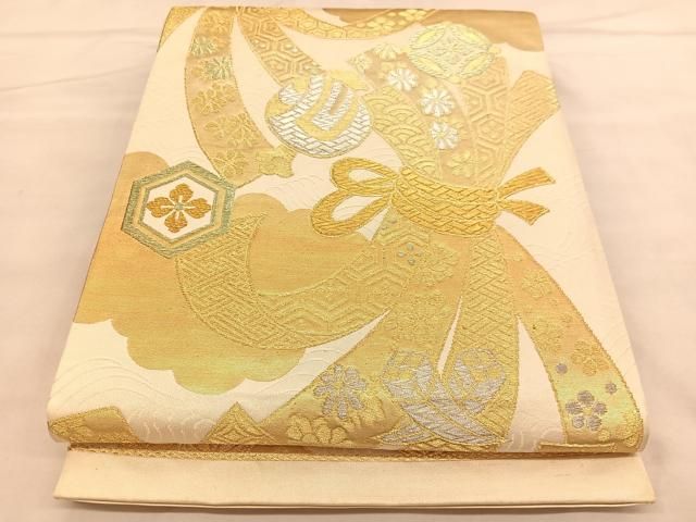 A692★逸品‼️宝船‼️袋帯正絹テーブルランナー2m17cm A599☆高級‼️豪華刺繍‼️袋帯正絹テーブルランナー2m16cm