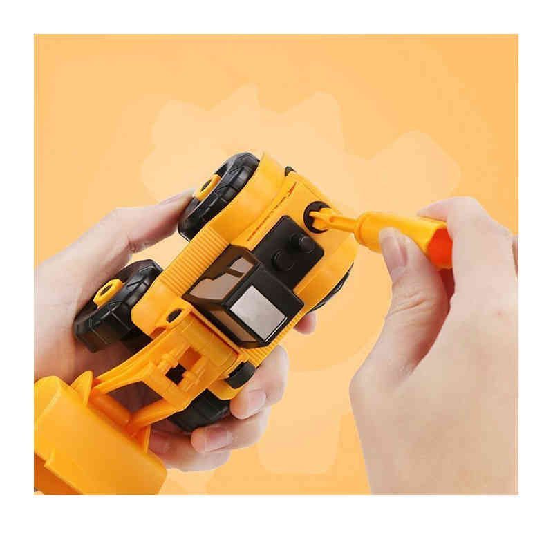 知育玩具 車 おもちゃ 6点セット 組み立て 工事カー DIY 建設車両 作業