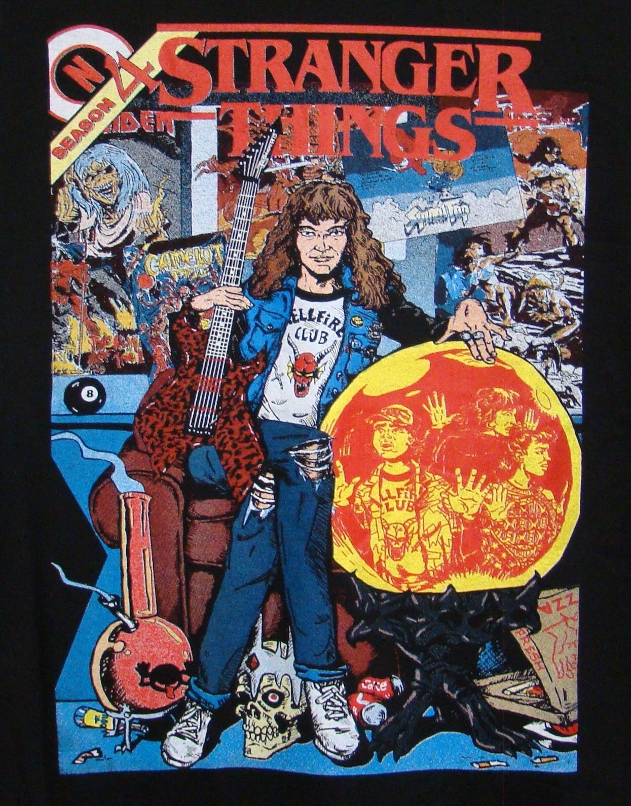 新品エディ☆イラスト【STRANGER THINGS】Tシャツ