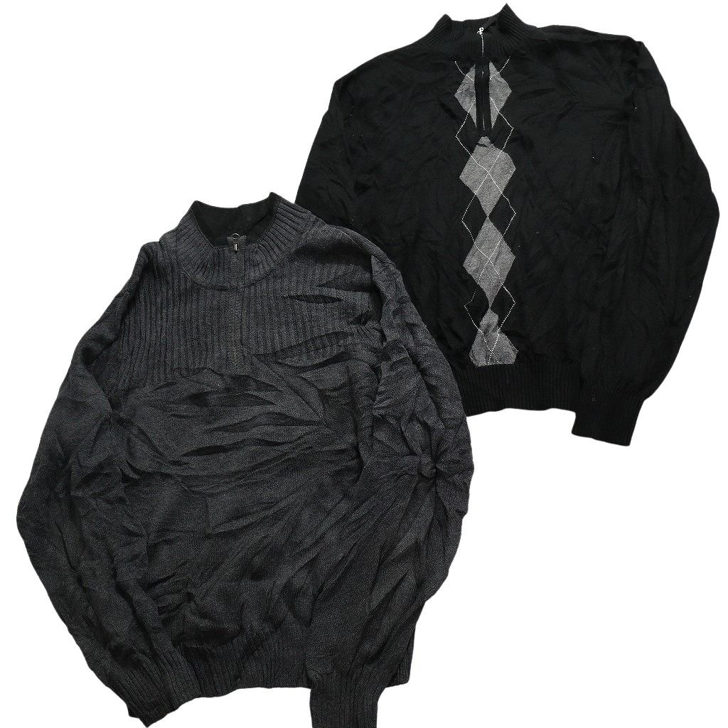 古着卸 まとめ売り ノーブランドハーフジップセーター 6枚セット