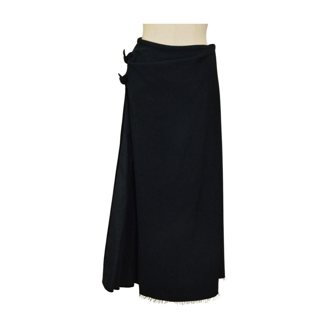コムデギャルソン COMME des GARCONS GS-04048M 巻きスカート タック ベロア切替 ロング丈 AD1994 サイズ M レディース F-L8428