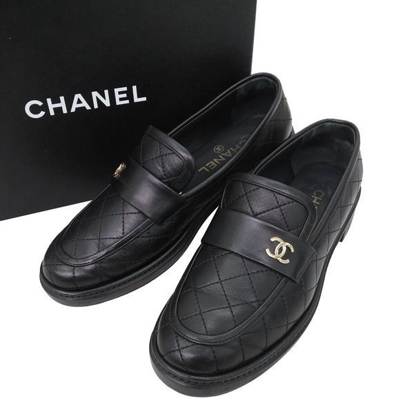 美品 CHANEL シャネル 20K G36436 ココマーク マトラッセ レザー ...