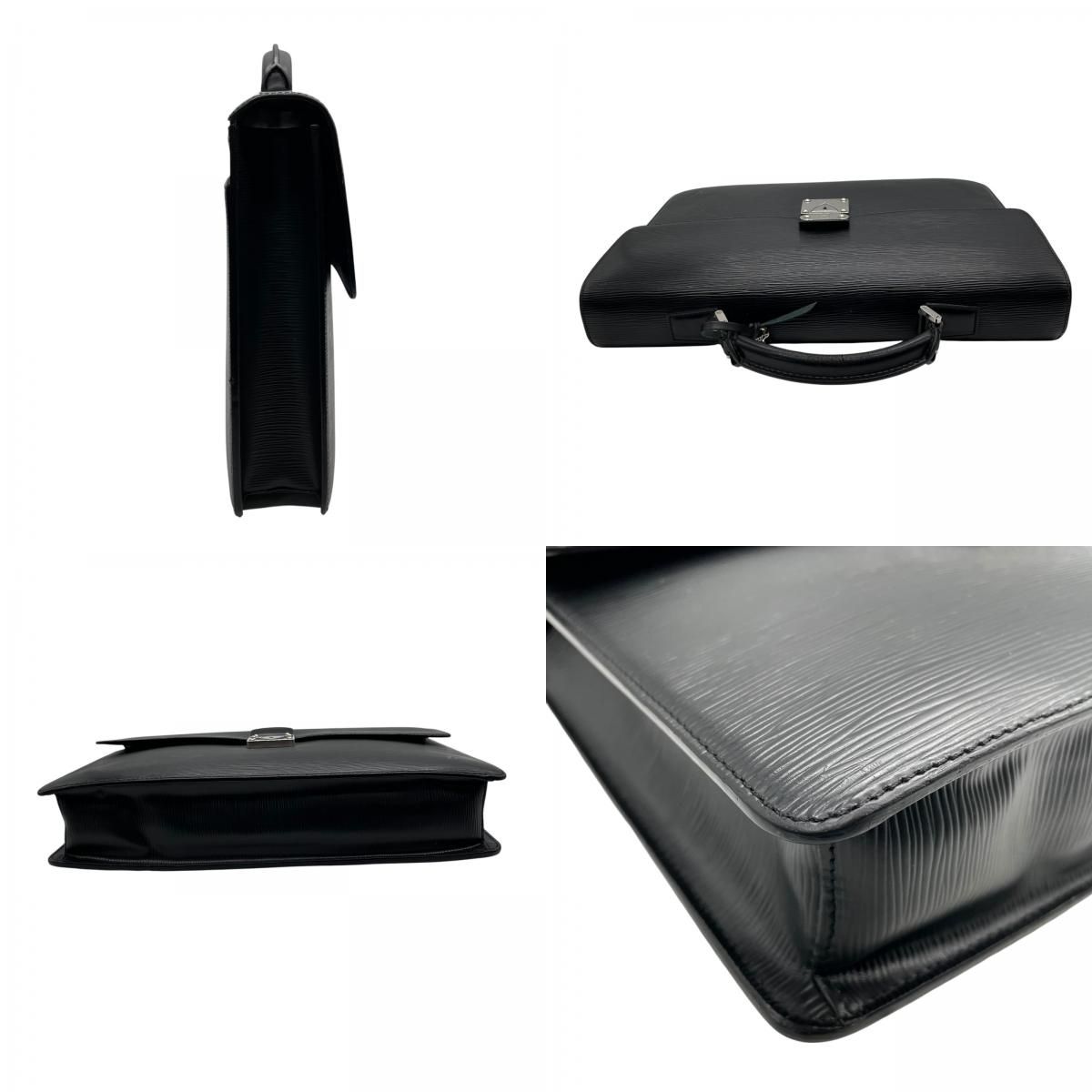 【美品】ルイヴィトン　エピ　ロブスト2 ビジネスバッグ　ハンドバッグ　黒　405 美品】ルイヴィトン エピ ロブスト2 ビジネスバッグ