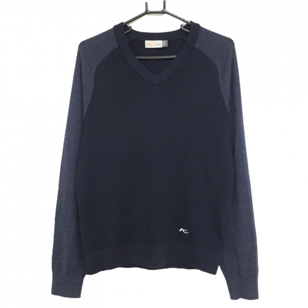 coco 中古 チュース KJUS メンズ セーター 46(XS) 紺 Vネック ニット シンプル coco 中古 チュース KJUS メンズ セーター 46(XS) 紺 Vネック
