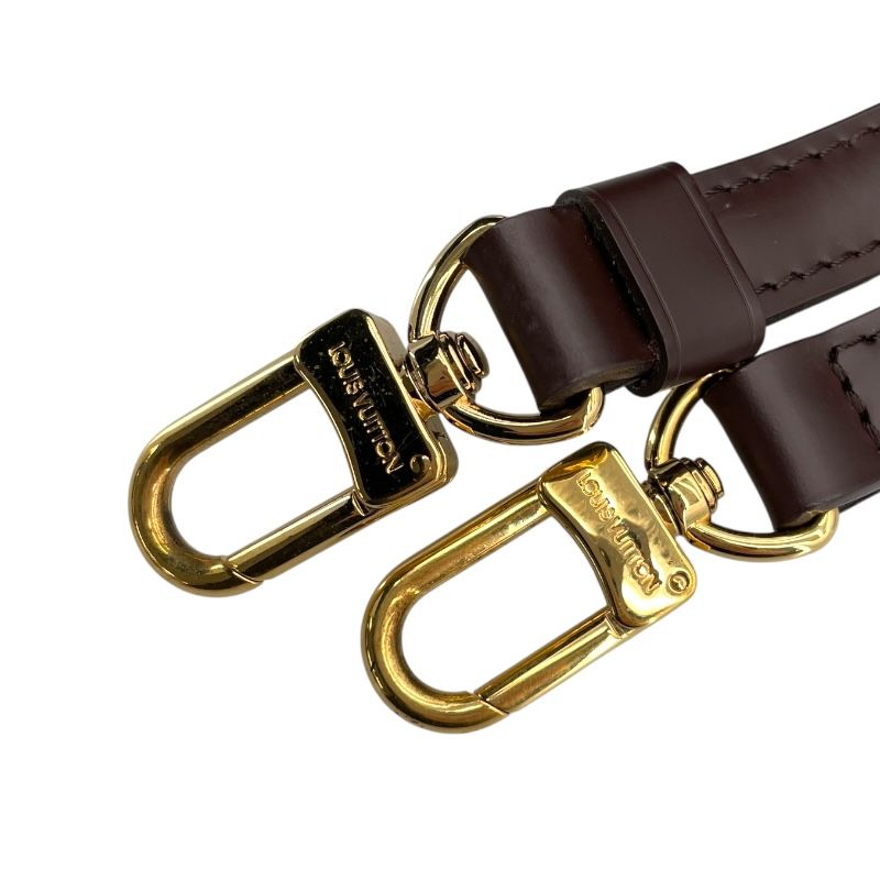 [鑑定済] LOUIS VUITTON ショルダーストラップ ダミエ ブラウン 鑑定済] LOUIS VUITTON ショルダーストラップ ダミエ ブラウン