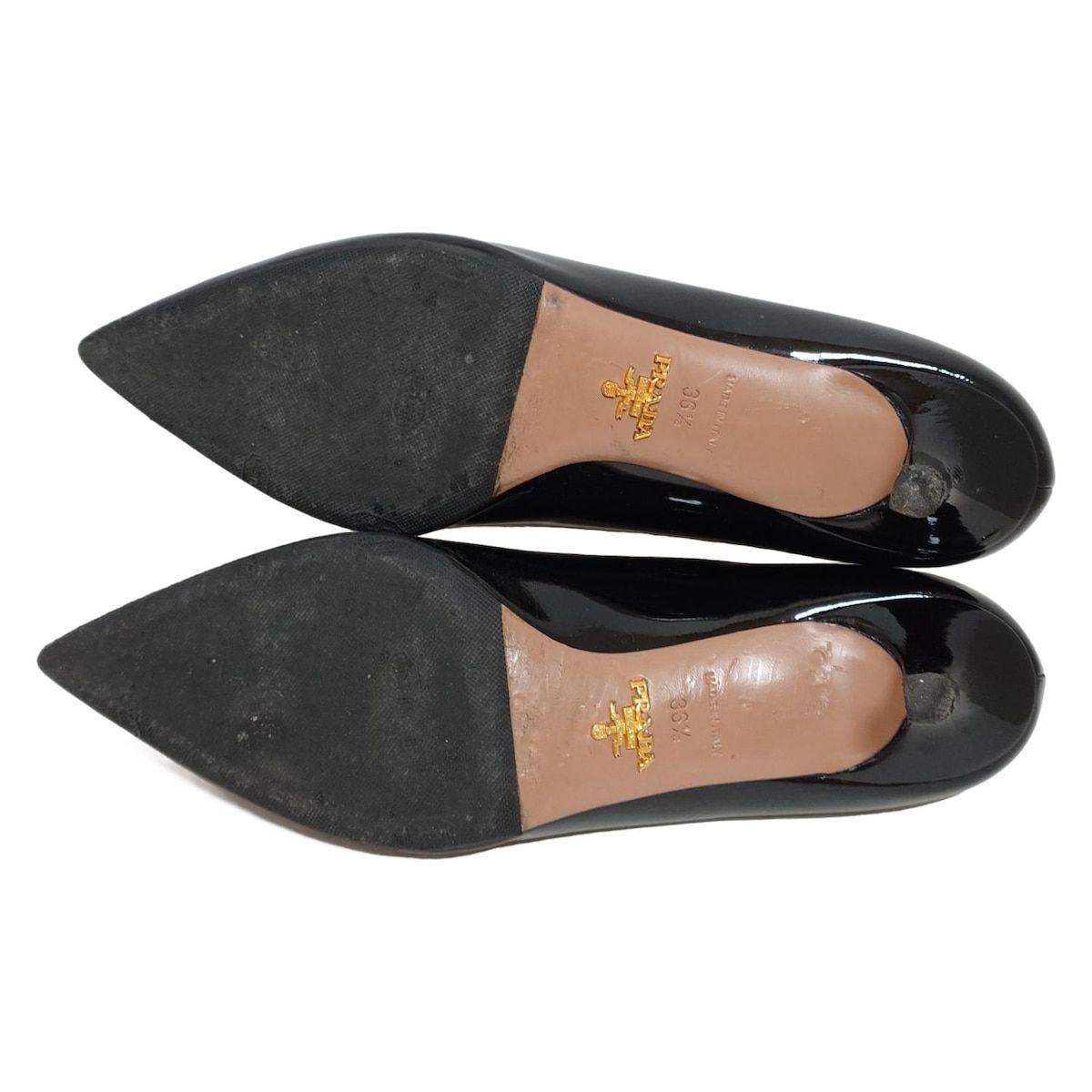 PRADA(プラダ) パンプス 36 1/2 レディース - 黒 アウトソール張