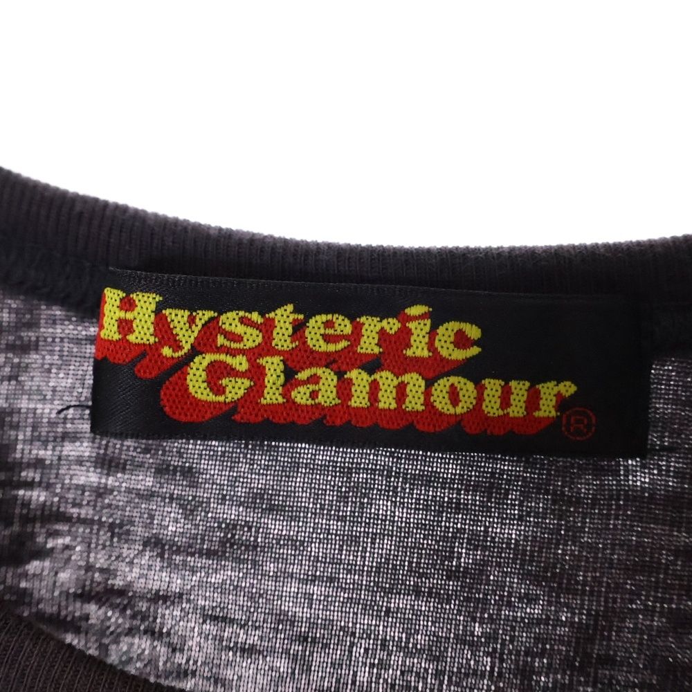 ヒステリックグラマー 90s VINTAGE ヴィンテージ スカルプリント クルーネック長袖Tシャツ カットソー レディース チャコール 2CL-9100 HYSTERIC GLAMOUR (ヒステリックグラマー) 90s VINTAGE