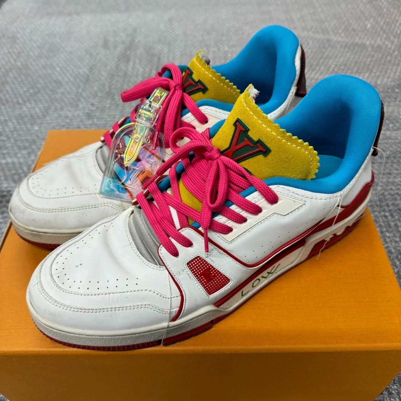 渋谷限定 LOUIS VUITTON LV Trainer Upxycling MS0271 サイズ10 ルイヴィトン エルブイトレーナー アップサイクリング スニーカー 中古