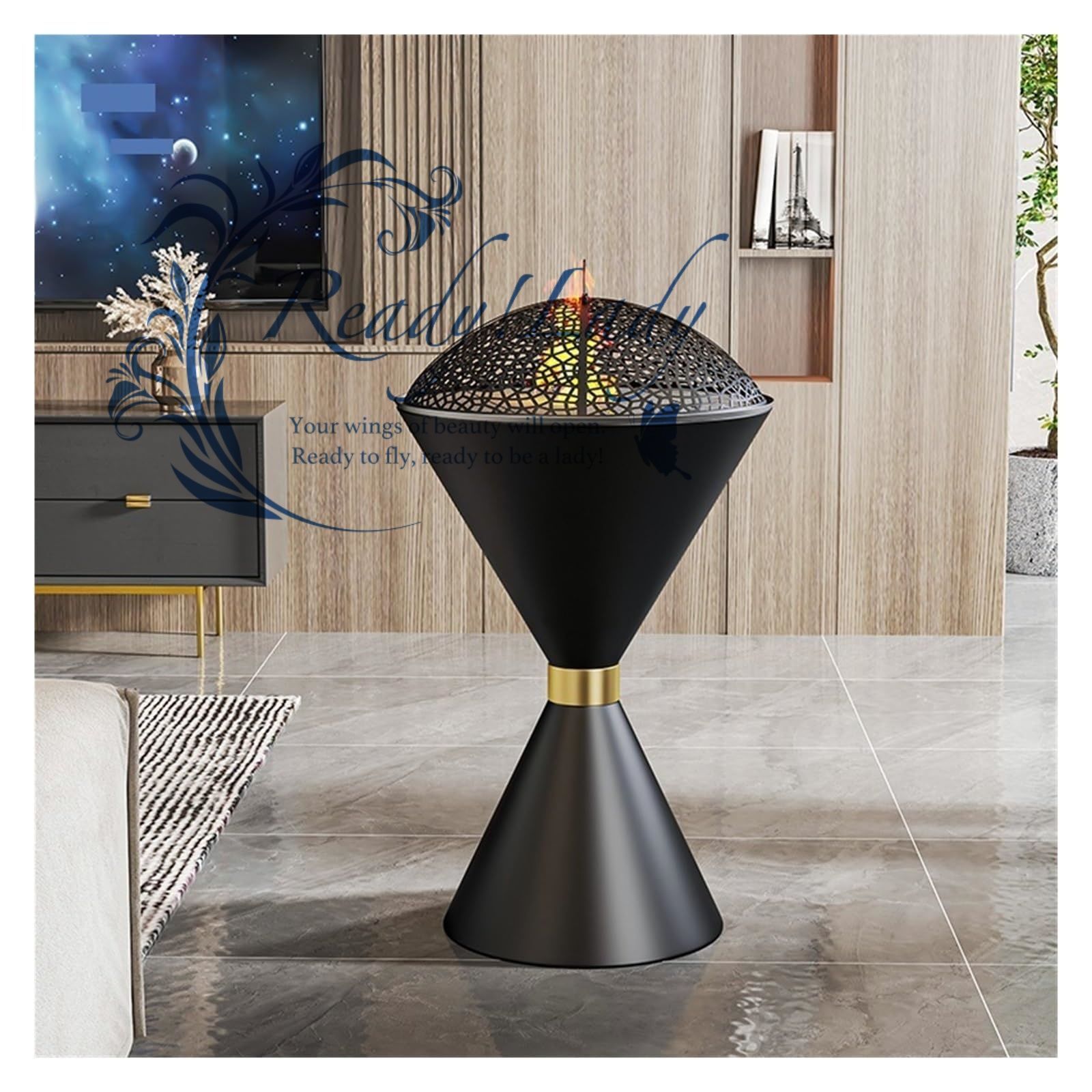 ファイヤーピット ファイヤーピットグリルストーブ屋内木炭ストーブ火鉢 テーブル家庭用薪ヒーター屋外グリルスタンド無煙火鉢 組み立て簡単