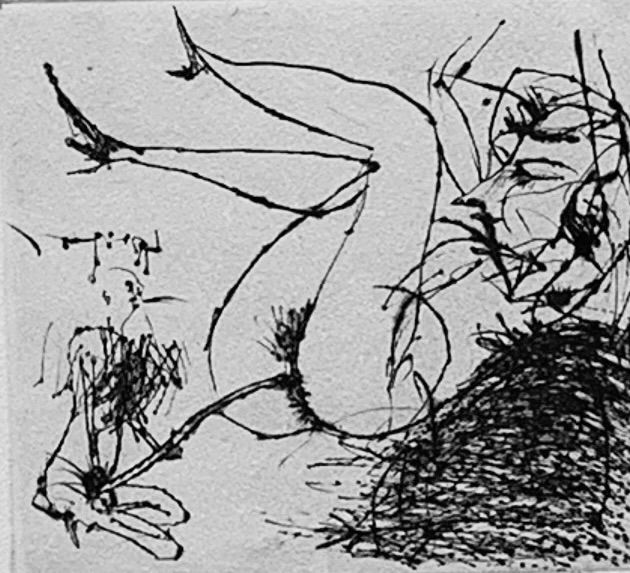 額付】【真作】Springer and Spring 池田満寿夫 Masuo Ikeda ドライ