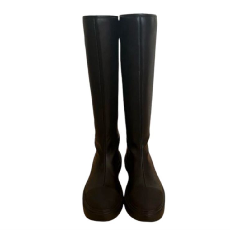 アダムエロペ トラックソールロングブーツ 36 ブラック 23cm