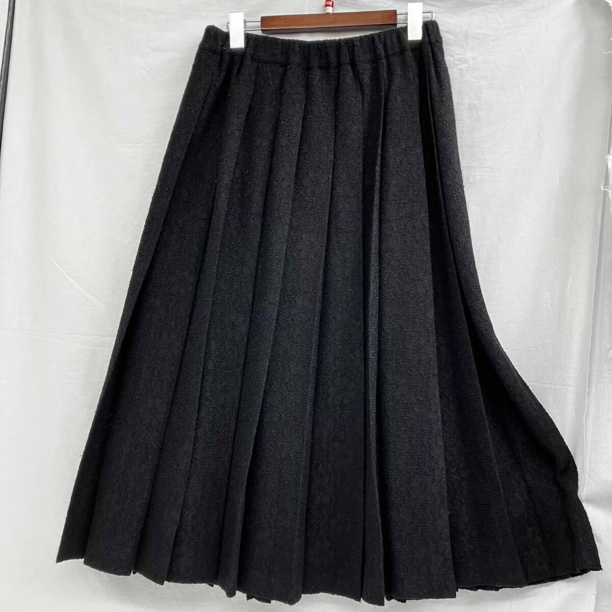 tao COMME des GARCONS タオ コムデギャルソン ブラック レースプリーツ TN-S019 スカート SIROKUMA-CORPORATION_COM