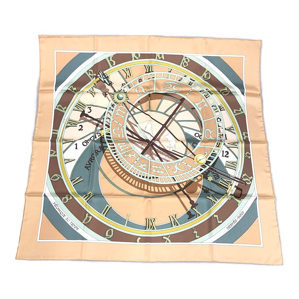 エルメス カレ 90 MECANIQUE DU TEMPS (時の仕掛け)