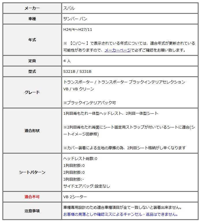 Clazzio クラッツィオ シートカバー L ライン サンバー バン S321B S331B H24 4~H27 11 ED-6600