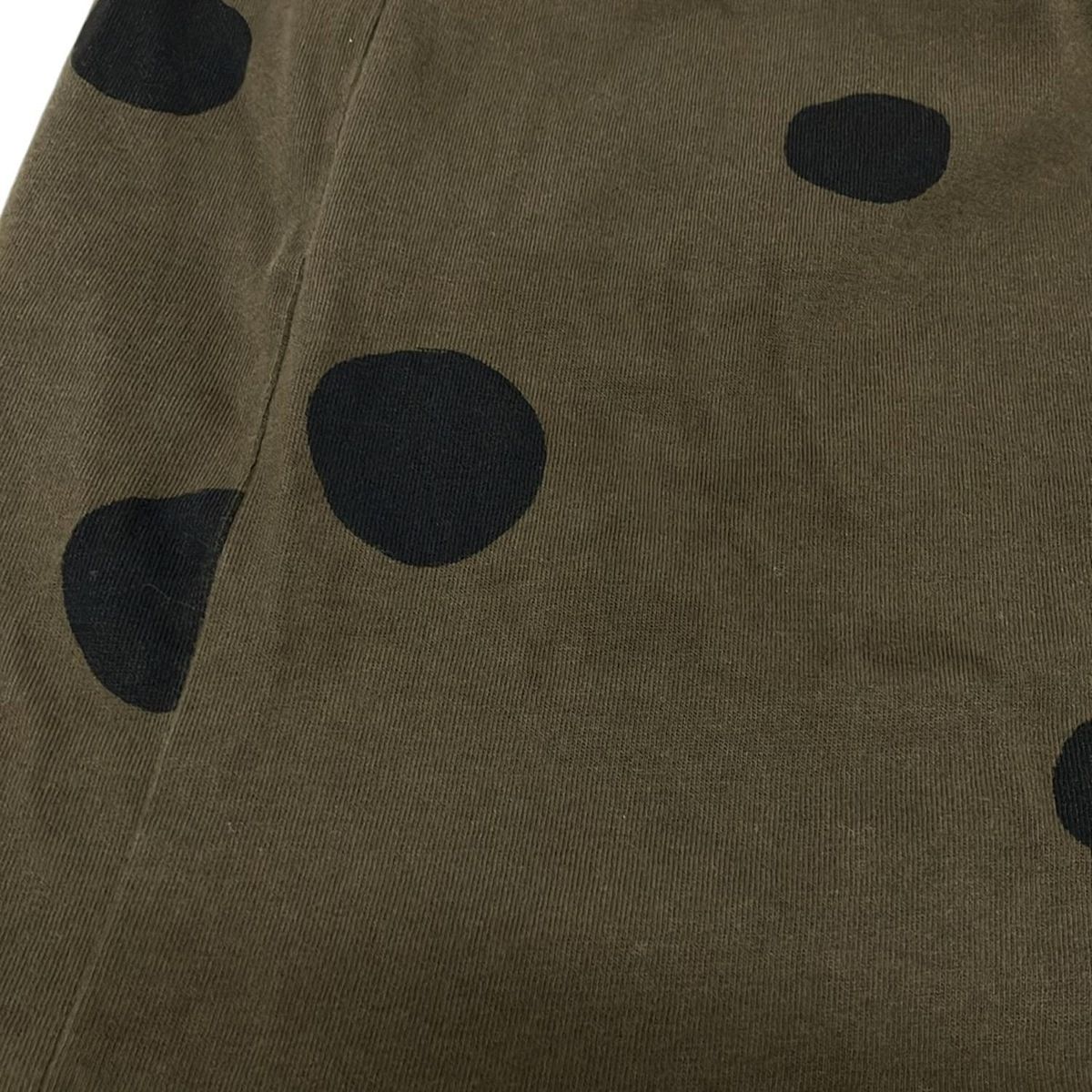 クルーネック ドット柄