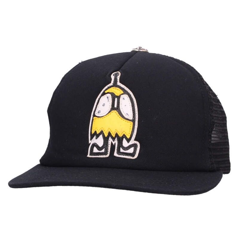 MATTYBOTレザーパッチ付きメッシュ帽子 メンズ