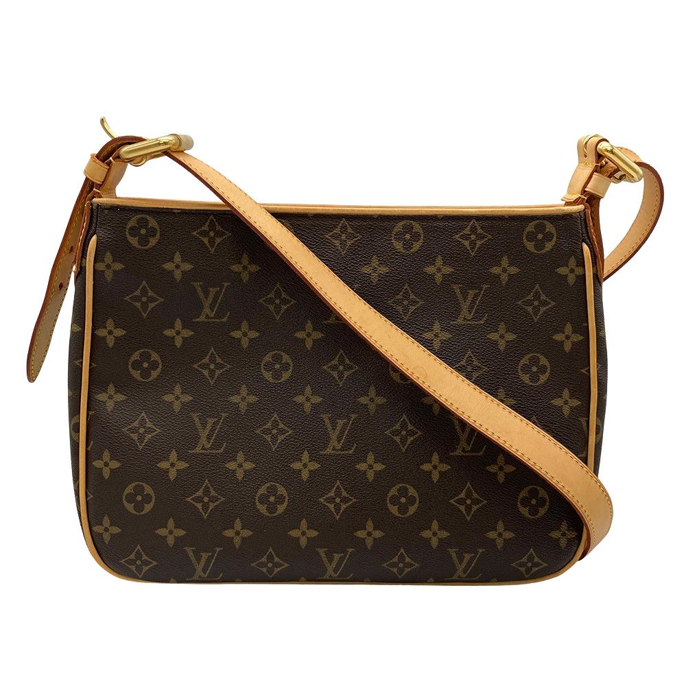 ルイヴィトン LOUIS VUITTON ハドソンGM ショルダーバッグ モノグラム キャンバス M40045 ブラウン VI1005 レディース