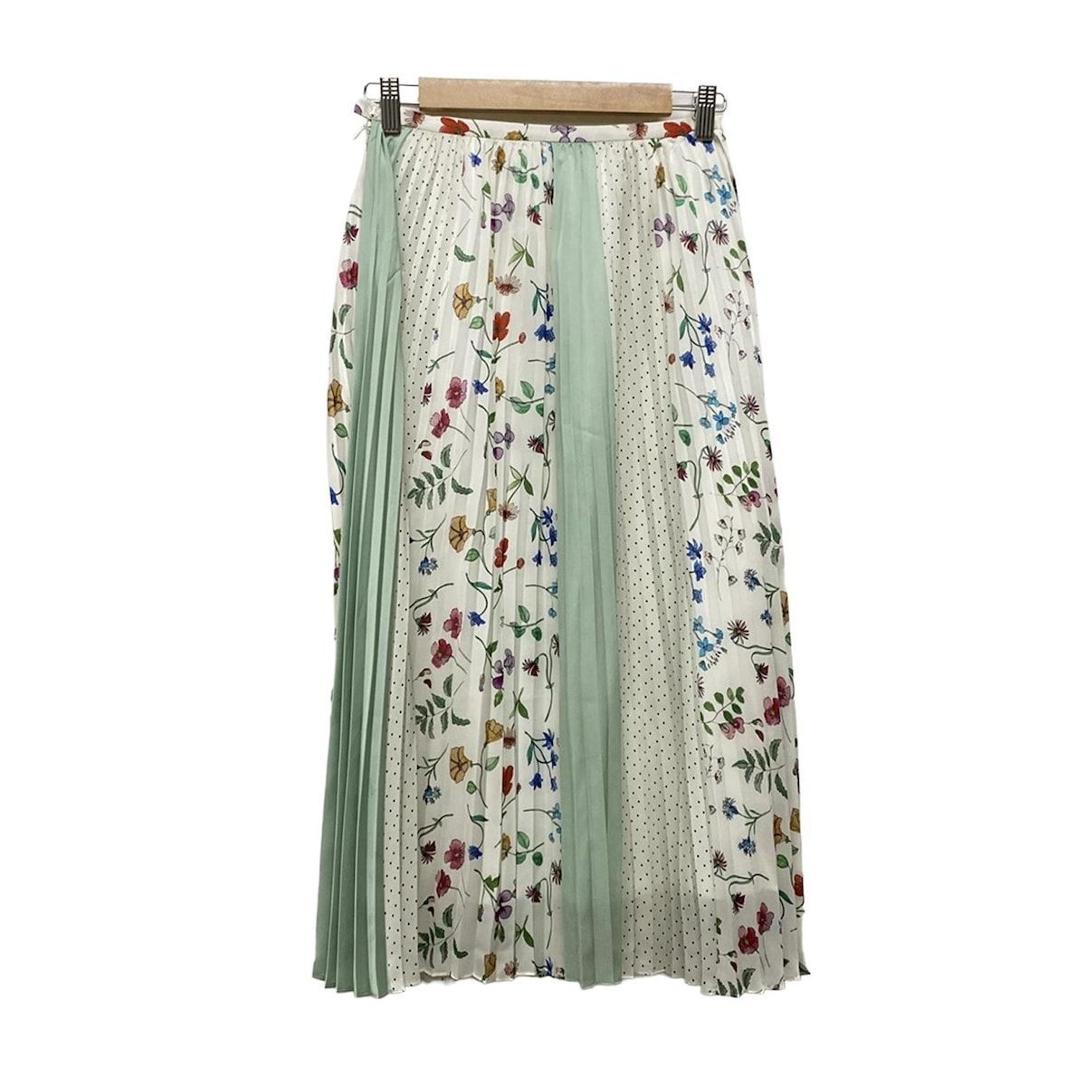 美品】ルルウィルビー 花柄 スカート フラワープリント ロング フレア