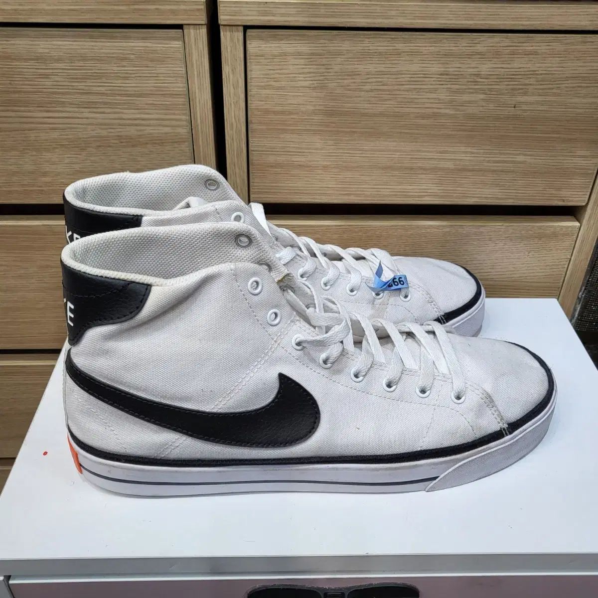 NIKE(ナイキ) コート レガシー ミッドホワイト 白黒