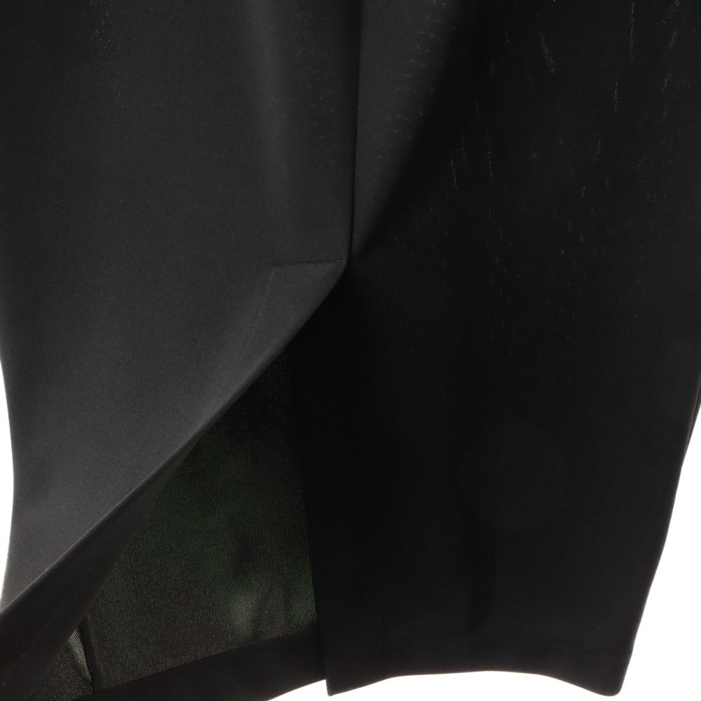 FENDI (フェンディ) ポリエステル タイトスカートロゴプレート付き  