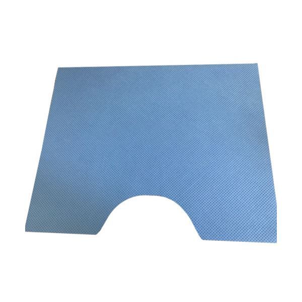 カネモ商事 使い捨てトイレマット約480×600mm 青 1ケース 100枚