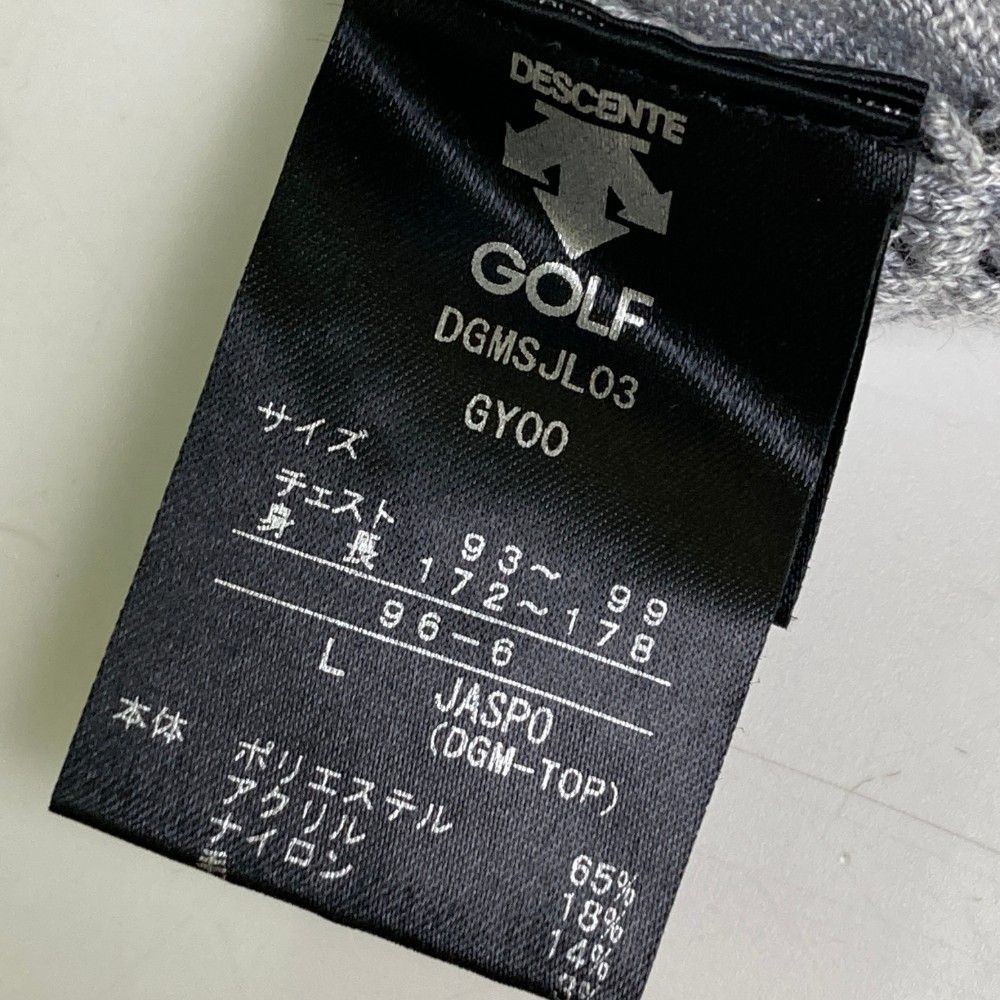 サイズ：L DESCENTE GOLF デサントゴルフ ウール混 ニット