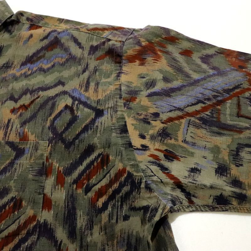 90s vintage Christian Dior 総柄 長袖シャツ メンズ 表記XL