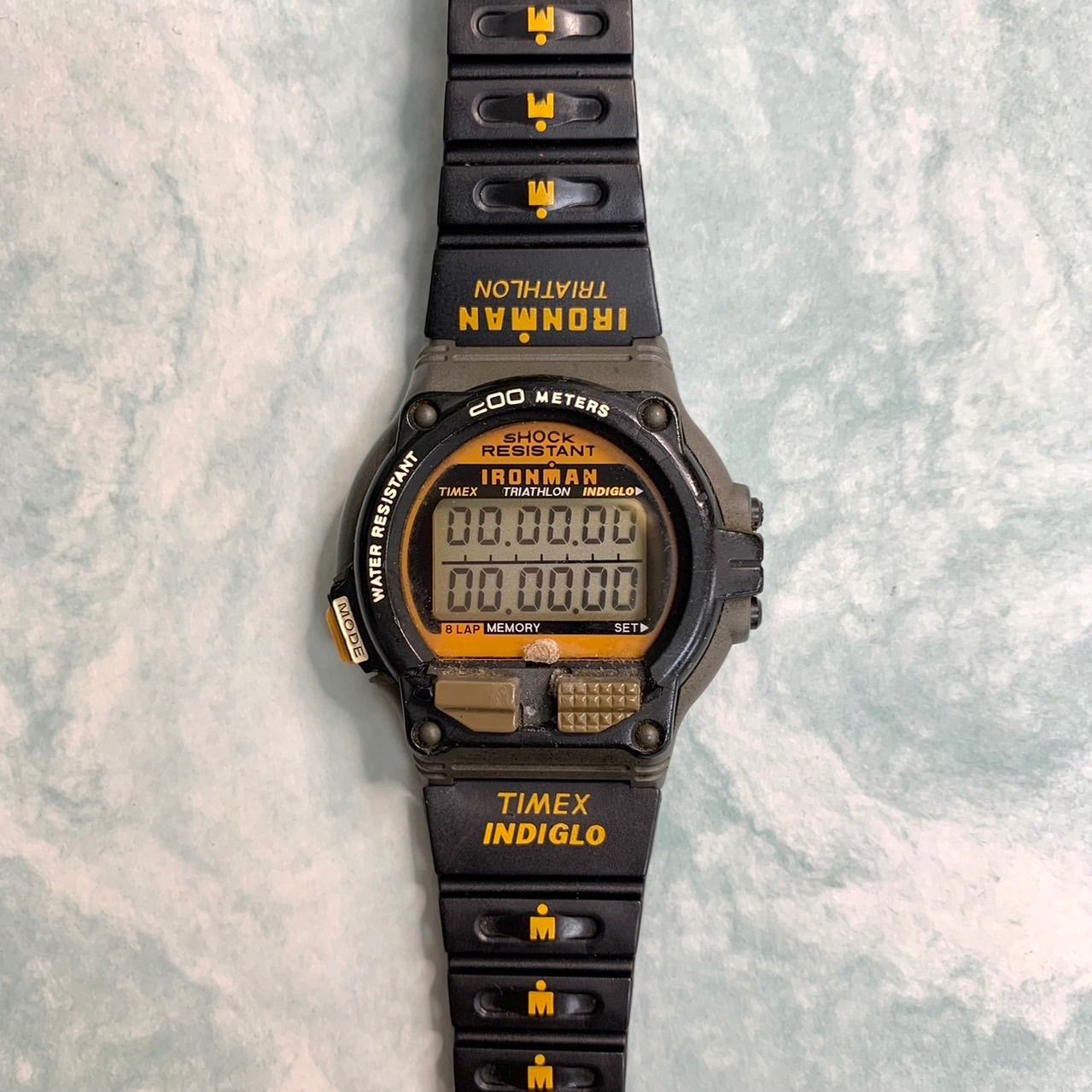 【ジャンク品⭐️ヴィンテージ⭐️タイメックス】　 アイアンマントライアスロンウォッチ　 vintage timex ironman triathlon  watch ★希少品ですがジャンク品です★ コレクションや部品取り等にぜひ （AYA）