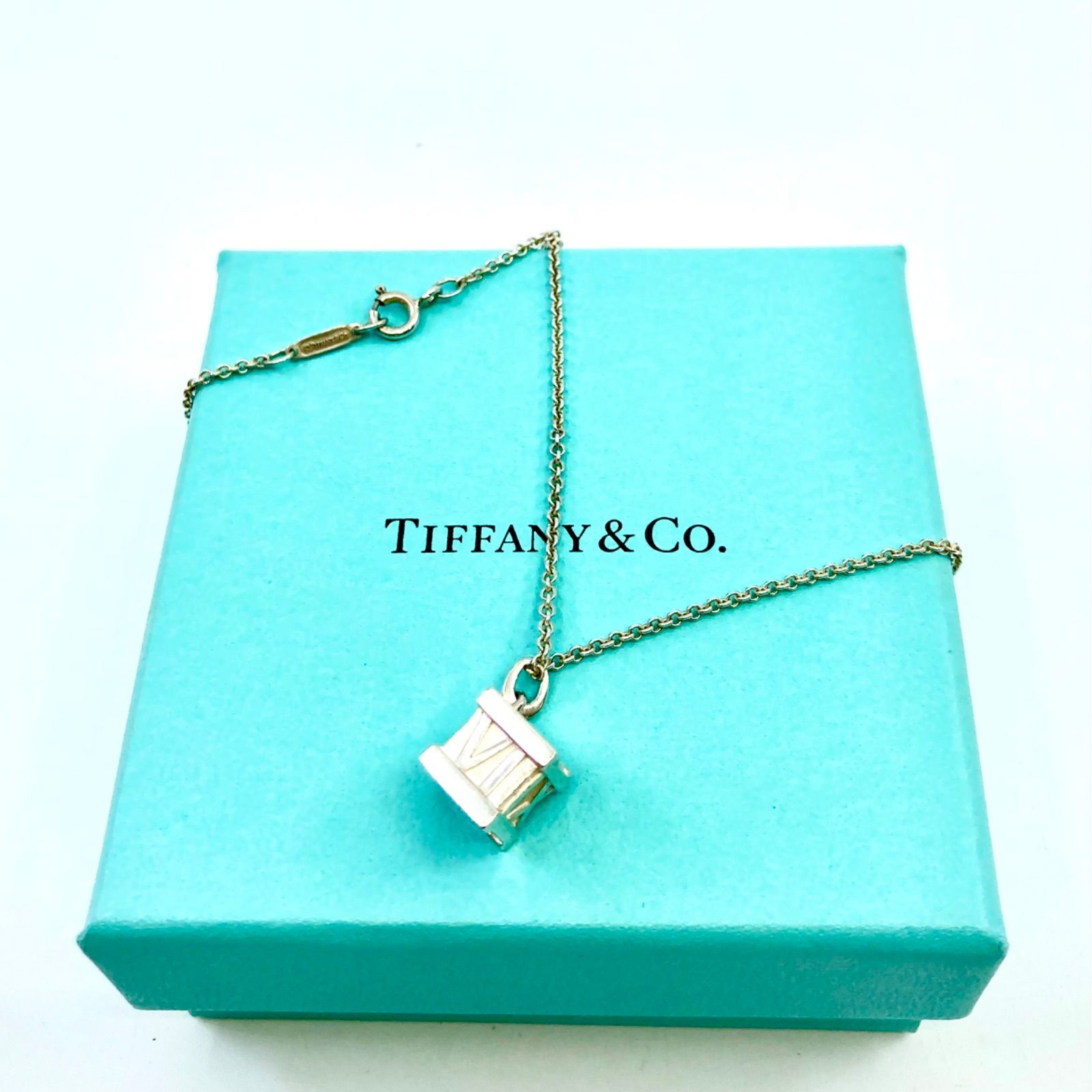 美品 TIFFANY&Co. ティファニー ネックレス キューブ サイコロ - メルカリ