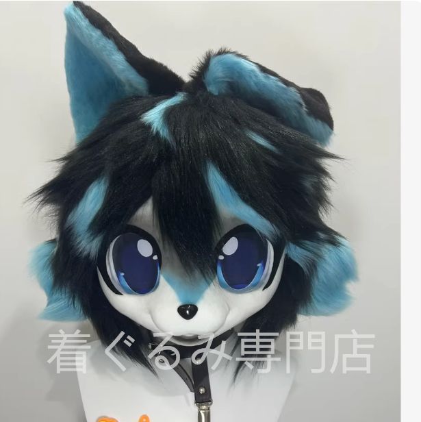 着ぐるみヘッド kigurumi NO.133 猫 虹色 ファースーツ 全頭