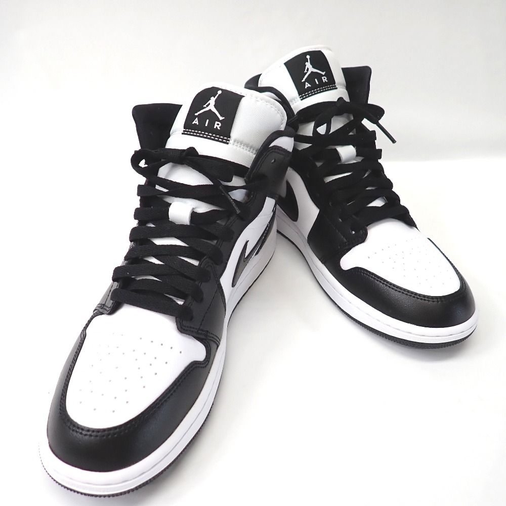 Ft630851 ナイキ スニーカー ウィメンズ エアジョーダン1 ミッド DV0991-101 ブラック ホワイト 28.0cm レディース NIKE