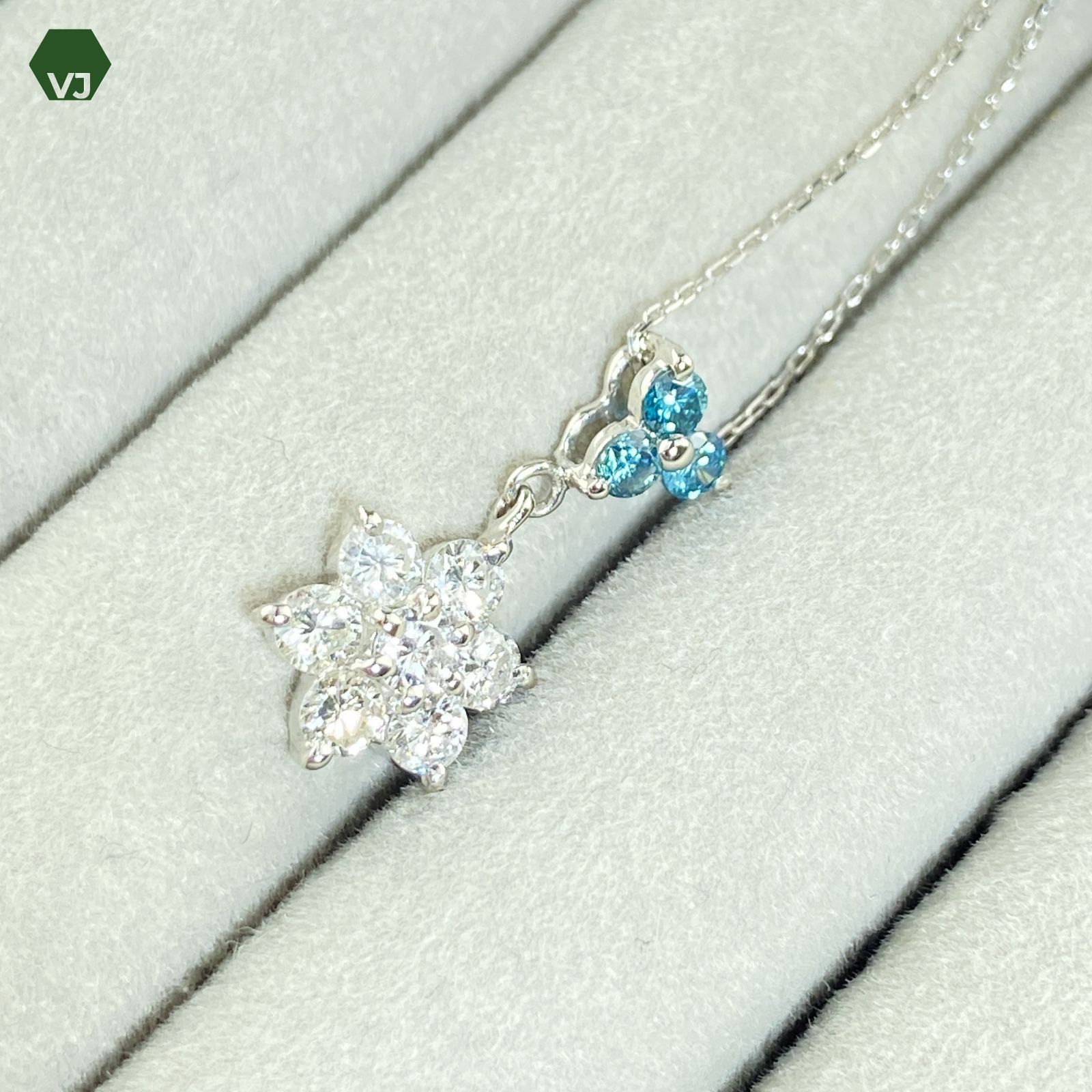 29-08】ブラックオパールダイヤネックレス0.39ct D0.33ct