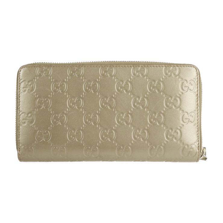GUCCI グッチ 長財布 388680 レザー シャンパンゴールド