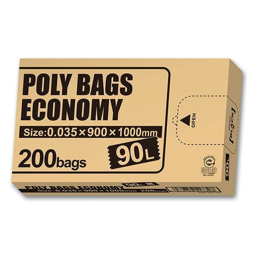 ポリバッグ エコノミー２００枚ＢＯＸ ９０LPBE-K90-200 オルディ
