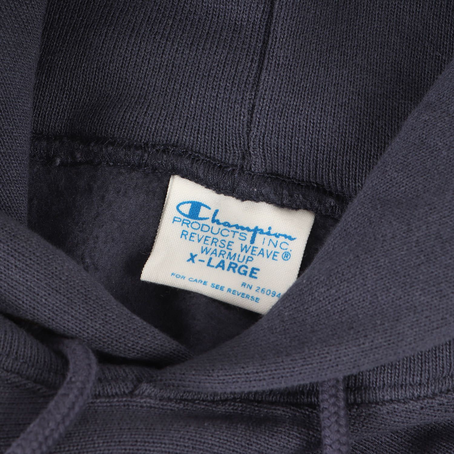 美品】Champion チャンピオン パーカー ダークネイビー サイズ:XL 