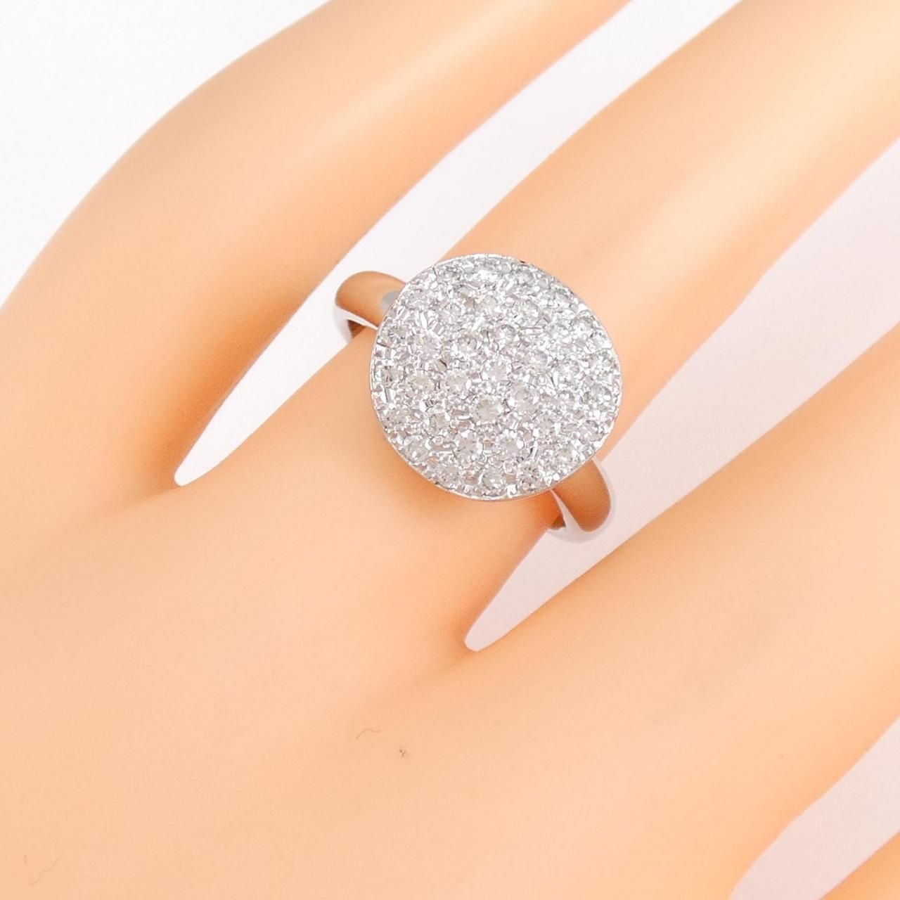 PT パヴェ ダイヤモンド リング 0.60CT - メルカリ 