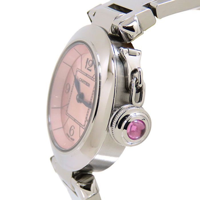 Cartier カルティエ ミスパシャ W3140008 ピンク文字盤 SS ステンレス