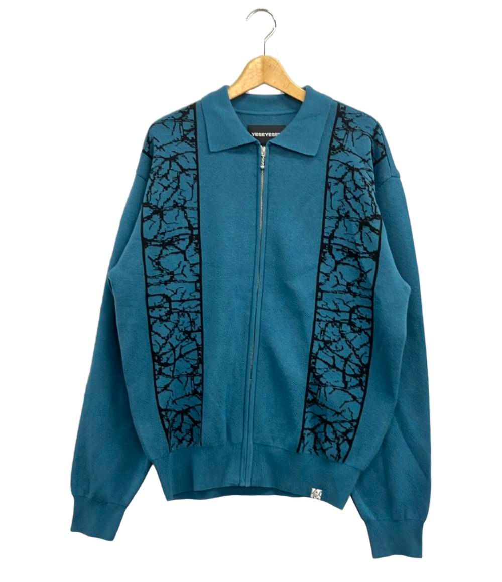 イェスアイシー ニットジップアップポロカーディガン メンズ SIZE M M YESEYESEE