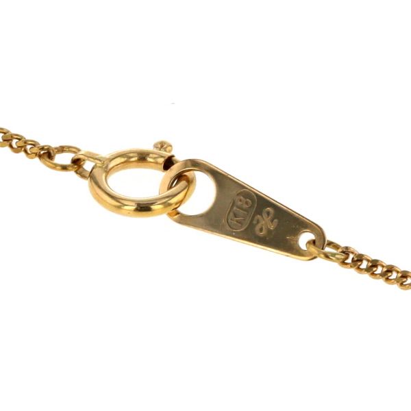 K18YG イエローゴールド ネックレス ダイヤモンド 0.90ct 3連