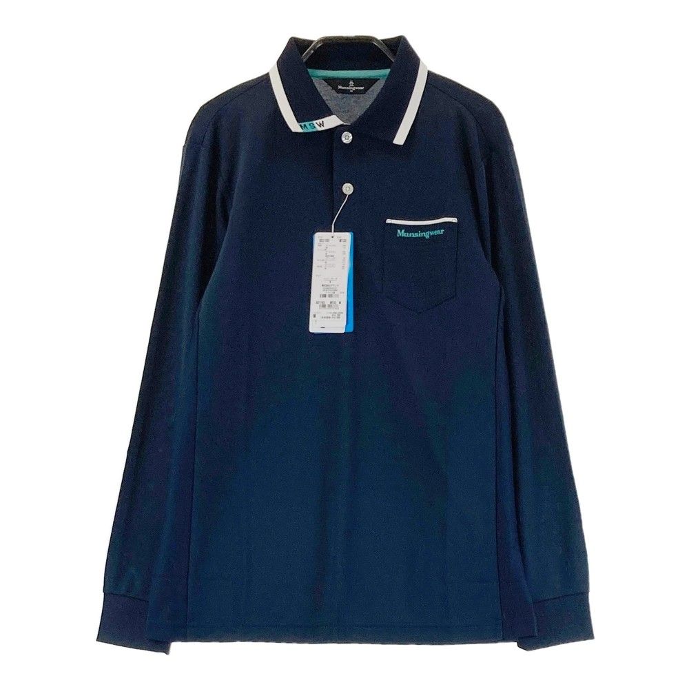 サイズ：M MUNSING WEAR マンシングウェア 長袖ポロシャツ
