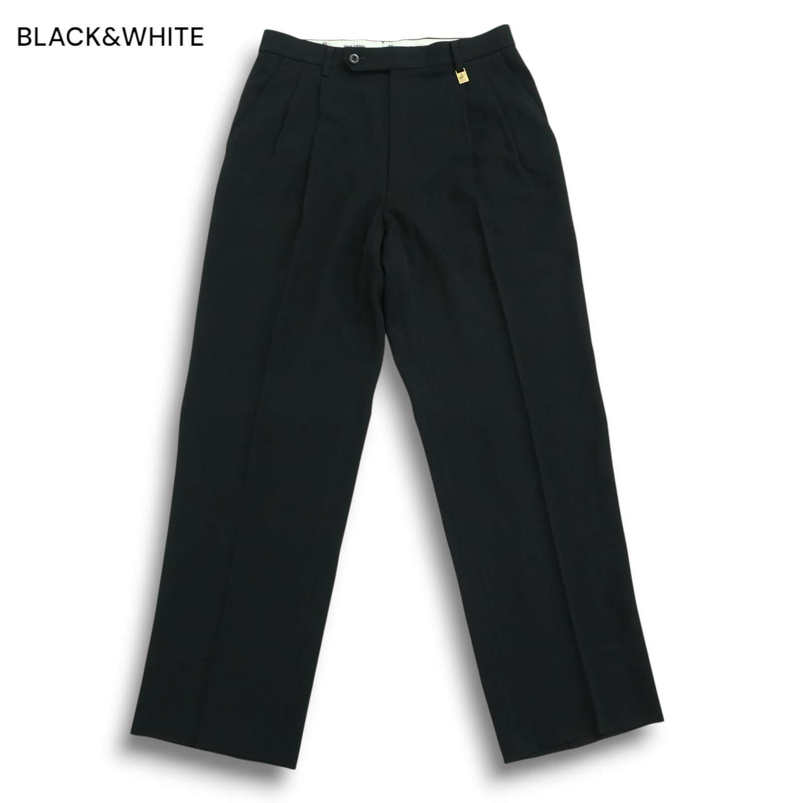 新品。black&white パンツ BLACK&WHITE ブラック＆ホワイト ゴルフ 春夏☆ スラックス