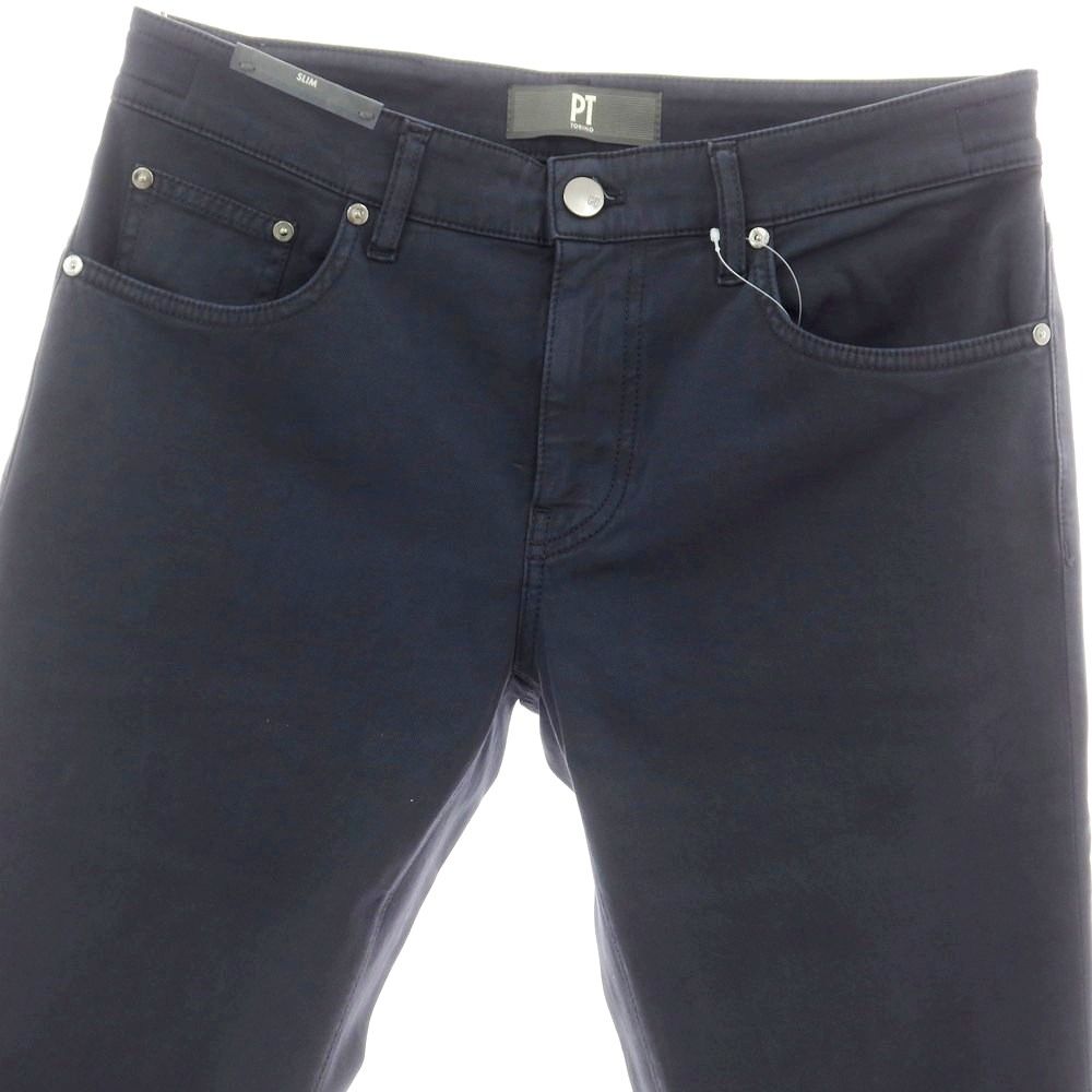 アウトレット ピーティートリノ デニム PT TORINO DENIM SWING ストレッチ コットンウール 5ポケットパンツ ネイビー サイズ33 メンズ